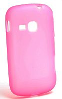 Силикон Samsung S6500 матовый светло-розовый 