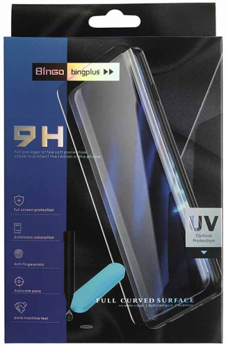 Противоударное стекло для Huawei P30 Pro с ультрафиолетовой установкой