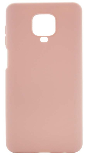 Силиконовый чехол для Xiaomi Redmi Note 9 Pro/Note 9S матовый бледно-розовый