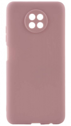 Силиконовый чехол для Xiaomi Redmi Note 9T матовый бледно-розовый