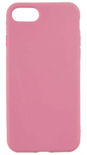 Силиконовый чехол для Apple Iphone 7/8 плотный матовый темно-розовый