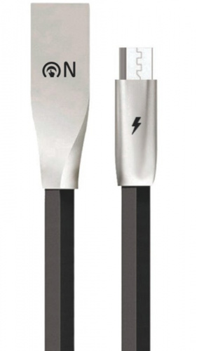Кабель USB - микро USB FaisON FS-K-1042 Even, 0.5м, плоский, 2.0A чёрный