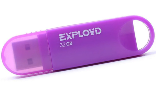 32GB флэш драйв Exployd 570 2.0 фиолетовый