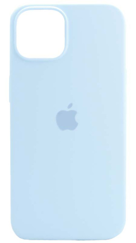 Задняя накладка Soft Touch для Apple Iphone 14 бледно-голубой