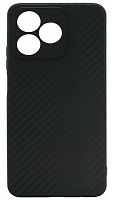 Силиконовый чехол для Realme C51/Realme C53 карбон чёрный