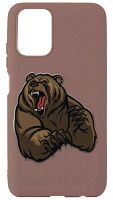 Силиконовый чехол для Xiaomi Redmi Note 10 злой медведь