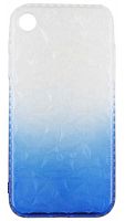 Силиконовый чехол для Apple iPhone XR Кристалл градиент синий
