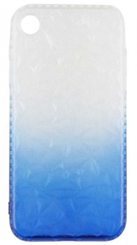 Силиконовый чехол для Apple iPhone XR Кристалл градиент синий