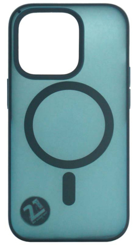 Силиконовый чехол для Apple iPhone 14 Pro Matte case с MagSafe голубой