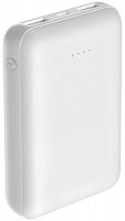 Внешний аккумулятор OLMIO MINI-10, 10000mAh, сверхкомпактный размер, 2.1A, microUSB вход, 2USB белый