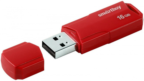 16GB флэш драйв Smart Buy CLUE красный