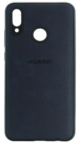 Силиконовый чехол для Huawei P Smart (2019)/Honor 10 lite кожа с лого синий
