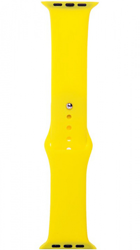 Ремешок на руку для Apple Watch 38-40mm силиконовый Sport Band желтый