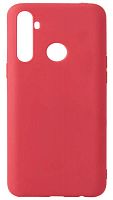 Силиконовый чехол для Realme C3 матовый красный
