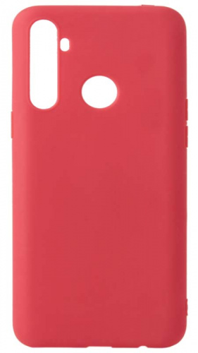 Силиконовый чехол для Realme C3 матовый красный