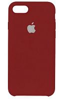 Задняя накладка Soft Touch для Apple iPhone 7/8 красный с белым яблоком