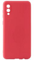 Силиконовый чехол для Samsung Galaxy A02/A022 матовый красный