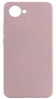 Силиконовый чехол для Realme C30 Soft бледно-розовый