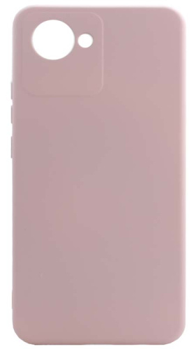 Силиконовый чехол для Realme C30 Soft бледно-розовый