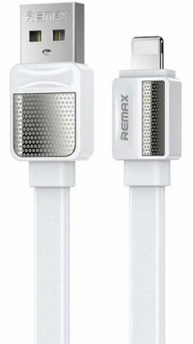 Кабель USB - 8 pin Remax RC-154i Platinum, 1.0м, плоский, 2.4A, силикон белый