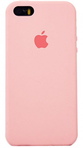 Задняя накладка Soft Touch для Apple iPhone 5/5S/SE светло-розовый