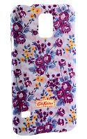 Задняя накладка Cath Kidston для Samsung GT-I9600/SM-G900F Galaxy S V (синяя с розами)