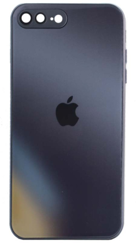 Силиконовый чехол для Apple iPhone 7 Plus/8 Plus стекло градиентное черный