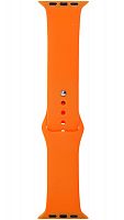 Ремешок на руку для Apple Watch 42-44mm силиконовый Sport Band оранжевый