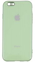 Силиконовый чехол для Apple iPhone 6/6S яблоко глянцевый зеленый