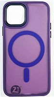 Силиконовый чехол MagSafe для Apple iPhone 11 Pro матовый фиолетовый