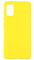 Силиконовый чехол для Samsung Galaxy A41/A415 матовый желтый