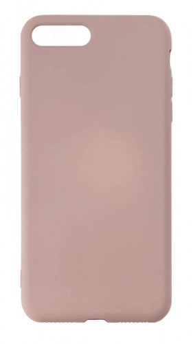 Силиконовый чехол Soft Touch для Apple iPhone 7 Plus/8 Plus ультратонкий без лого бледно-розовый