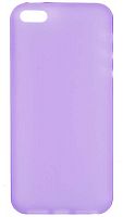 Задняя накладка Iphone 5/5S ультратонкая матовая фиолетовая