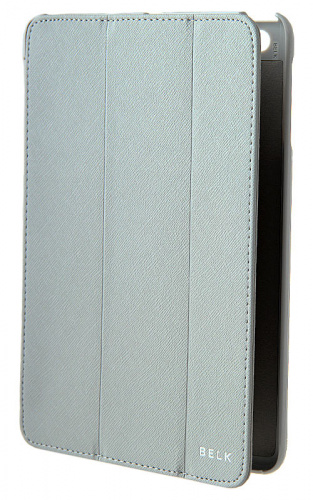 Чехол футляр-книга Belk для iPad mini/iPad mini 2 Retina рифлёный (серый)