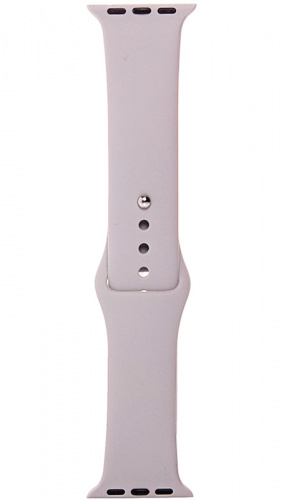 Ремешок на руку для Apple Watch 42-44mm силиконовый Sport Band светло-серый