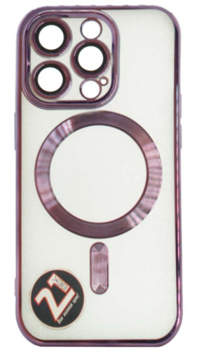 Силиконовый чехол для Apple iPhone 14 Pro magsafe фиолетовый