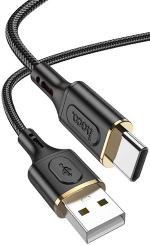 Кабель USB - Type-C HOCO X95 Goldentop 1.0м 3,0А чёрный