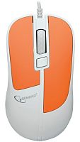 Мышь Gembird MOP-410-O, USB, оранжевый, 3 кнопки+колесо кнопка, 1600 DPI, кабель 1.5м