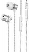 Стерео-гарнитура Borofone BM66 кабель Jack 3.5mm 1.2м серебряный