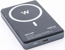 Внешний аккумулятор Walker WB-920, 10000 mAh, Li-Pol, 20W, Qi+PD серый