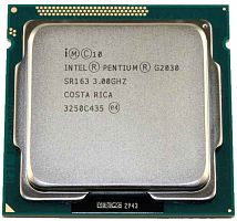Процессор Intel Original Pentium X2 G2030 Soc-1155 (CM8063701450000S R163) (3.0/5000/3Mb/HDG) OEM
