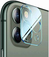 Противоударное стекло камеры для Apple iPhone 11 Pro/11 PRO Max с фокусировкой вспышки прозрачное