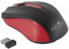 Мышь Oklick 485MW черный/красный оптическая (1200dpi) беспроводная USB (2but)