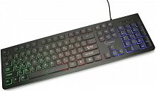 Клавиатура с подсветкой Gembird KB-250L, USB, черный, 104 клавиши, подсветка Rainbow
