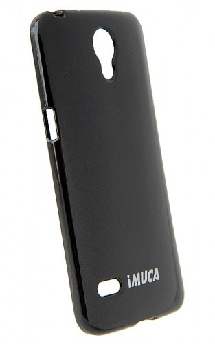Силиконовый чехол IMUCA для телефона Samsung Round / G910 (black) черный + защ. пленка и стилус