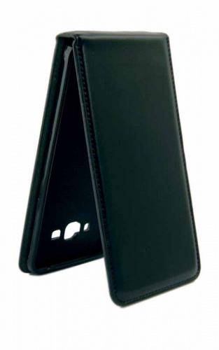Чехол футляр-книга для SAMSUNG A8/A800F Galaxy чёрный с силиконовым основанием