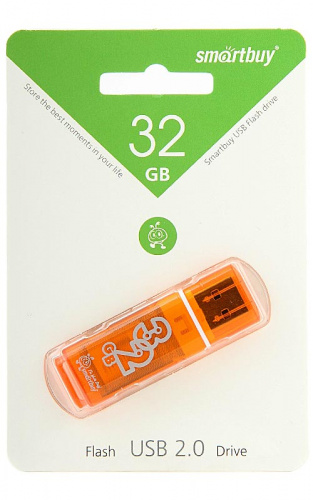 32GB флэш драйв Smart Buy Glossy series, оранжевый