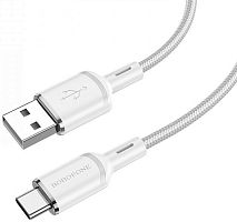 Кабель USB - Type-C Borofone BX90 Cool 1.0м 3.0A белый