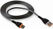 Кабель USB "WALKER" C565, 3.1А, Type-C, поддержка QC, черный