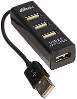 Разветвитель на 4 порта (USB hub) RITMIX CR-2402 черный